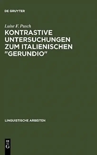 Cover of Kontrastive Untersuchungen Zum Italienischen Gerundio