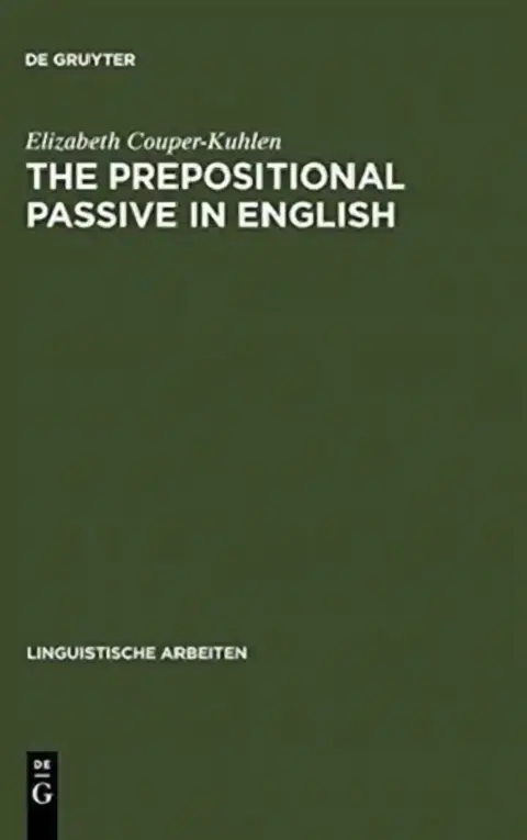 Cover of The Prepositional Passive in English