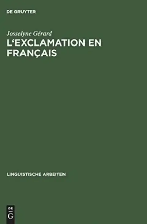Cover of L'Exclamation En Français