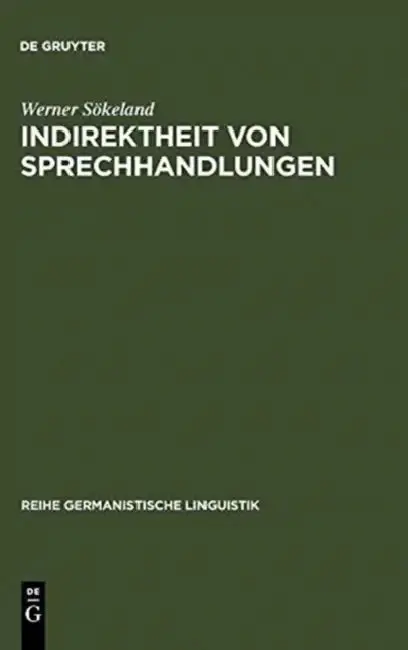 Cover of Indirektheit von Sprechhandlungen
