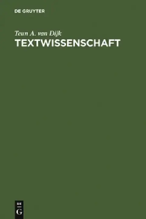 Cover of Textwissenschaft