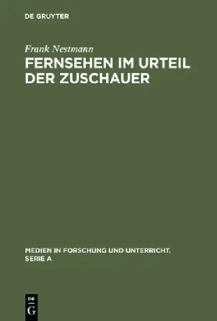 Cover of Fernsehen im Urteil der Zuschauer