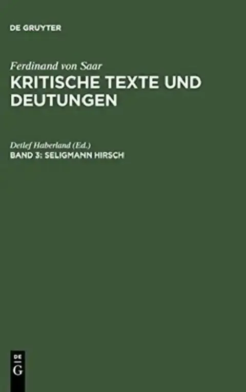 Cover of Seligmann Hirsch
