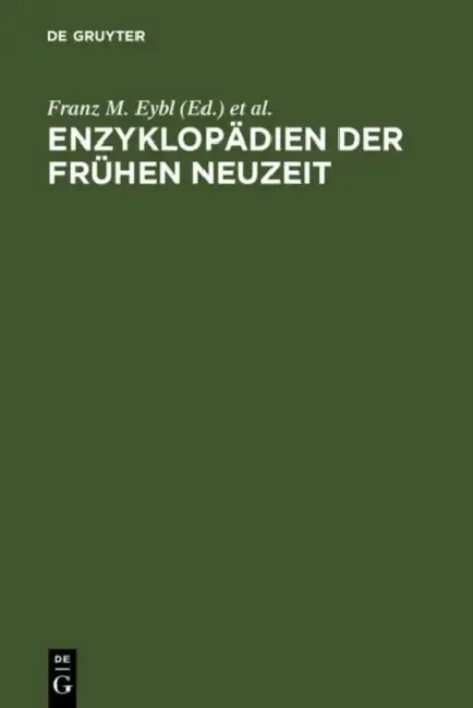Cover of Enzyklopädien der Frühen Neuzeit