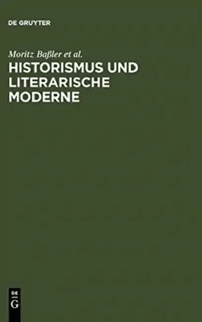 Cover of Historismus und literarische Moderne