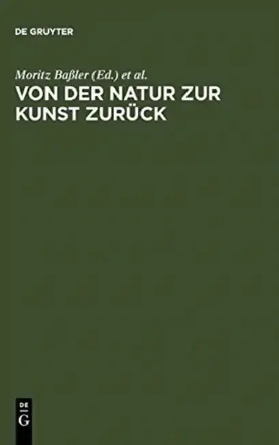 Cover of Von Der Natur Zur Kunst Zurück