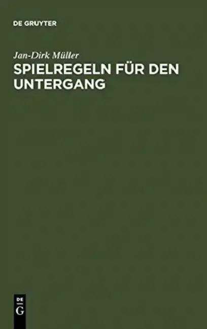 Cover of Spielregeln für den Untergang