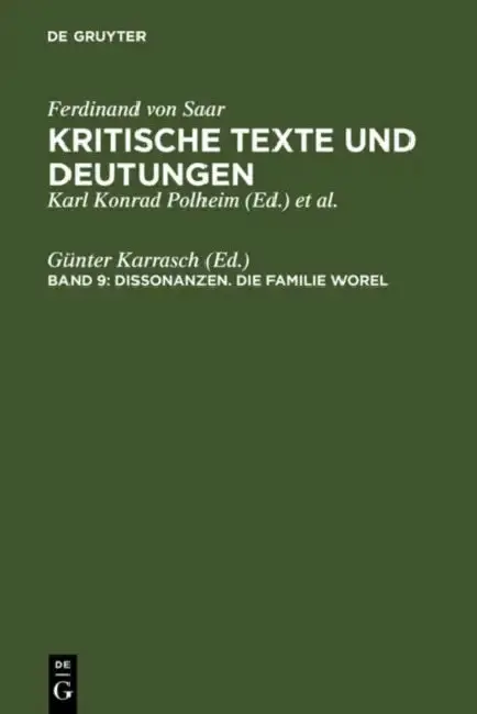 Cover of Dissonanzen. Die Familie Worel