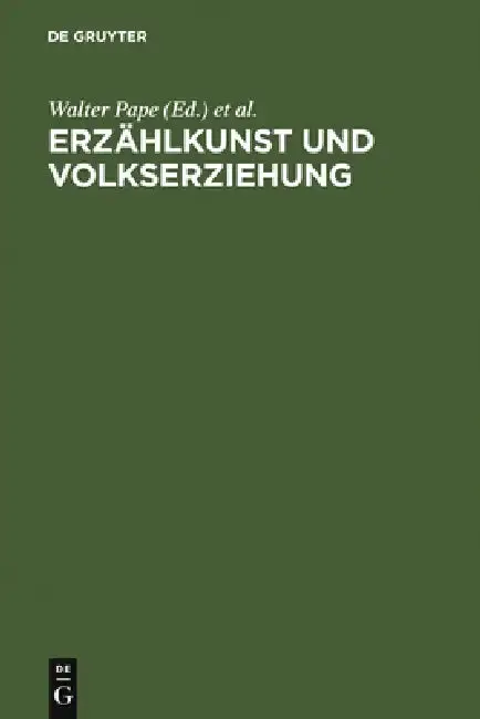 Cover of Erzählkunst und Volkserziehung