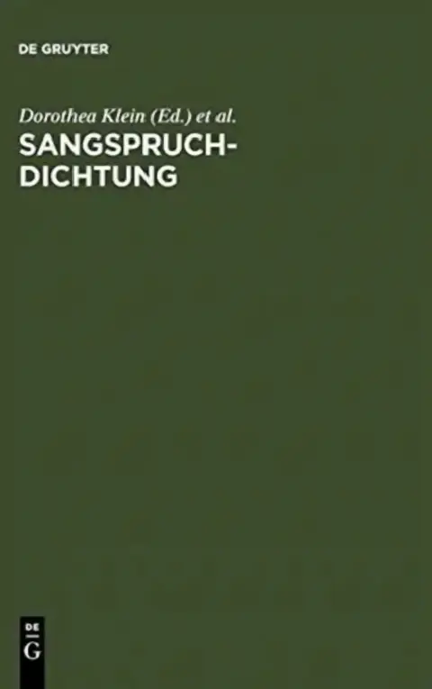 Cover of Sangspruchdichtung