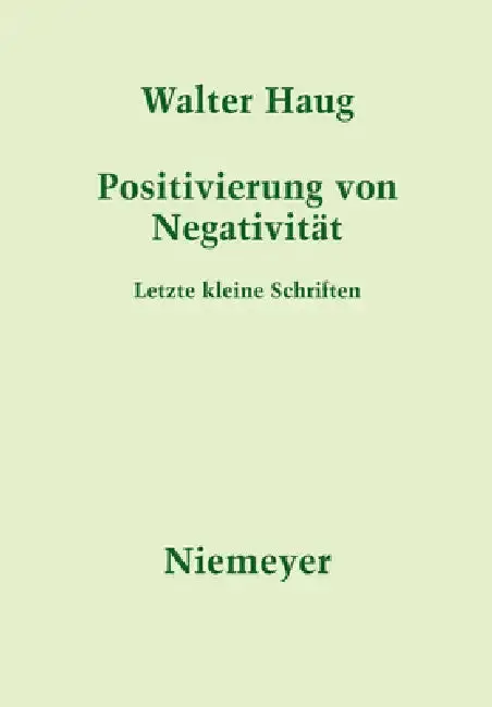 Cover of Positivierung von Negativität