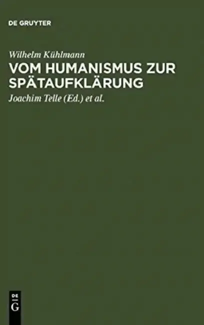 Cover of Vom Humanismus Zur Spätaufklärung