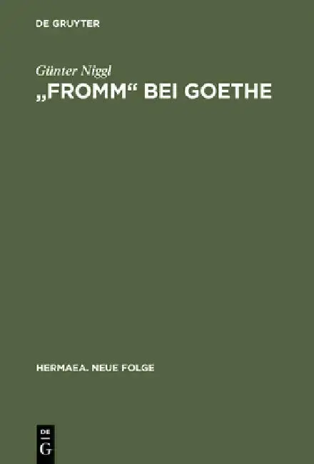 Cover of "Fromm" bei Goethe
