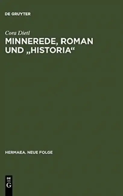 Cover of Minnerede, Roman und "historia"