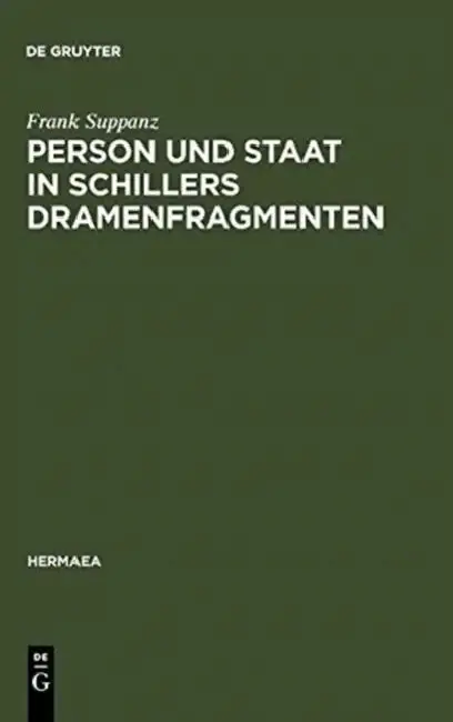 Cover of Person und Staat in Schillers Dramenfragmenten