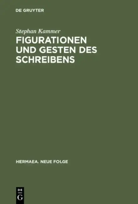 Cover of Figurationen und Gesten des Schreibens