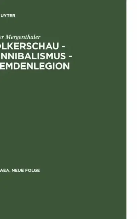 Cover of Volkerschau - Kannibalismus - Fremdenlegion