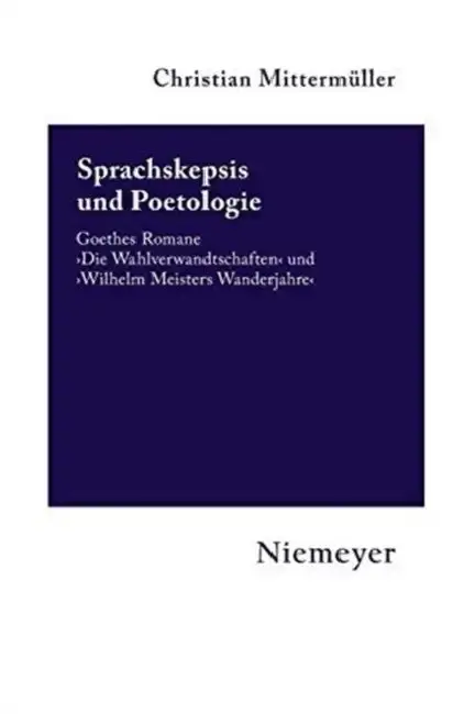 Cover of Sprachskepsis Und Poetologie