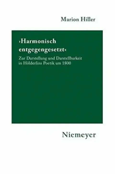 Cover of 'Harmonisch Entgegengesetzt'