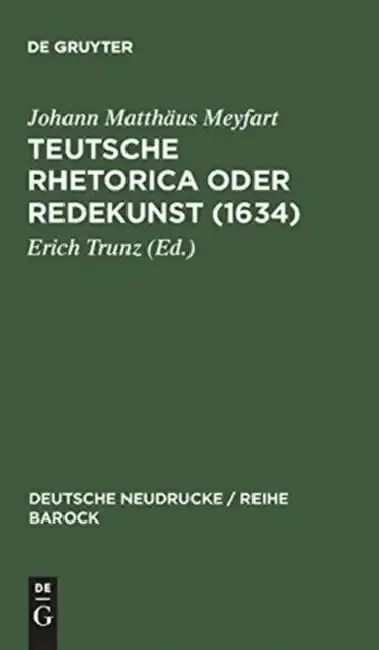 Cover of Teutsche Rhetorica oder Redekunst (1634)
