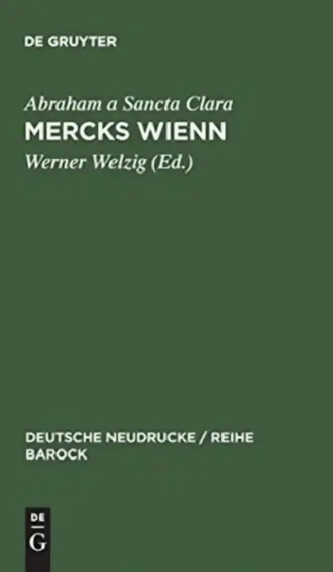 Cover of Mercks Wienn