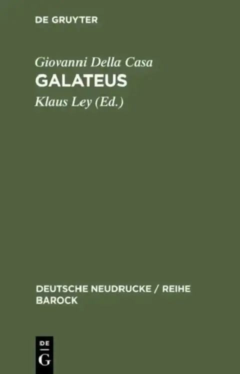 Cover of Galateus