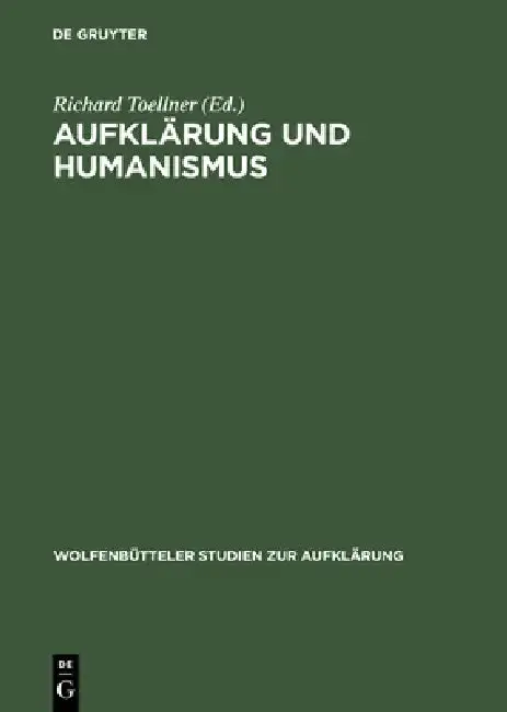 Cover of Aufklärung Und Humanismus