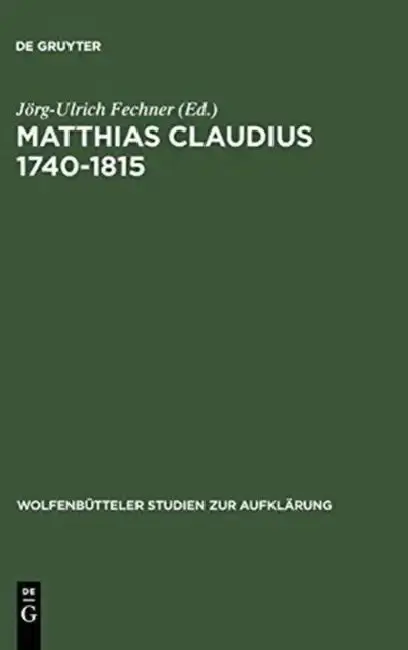 Cover of Matthias Claudius 1740-1815