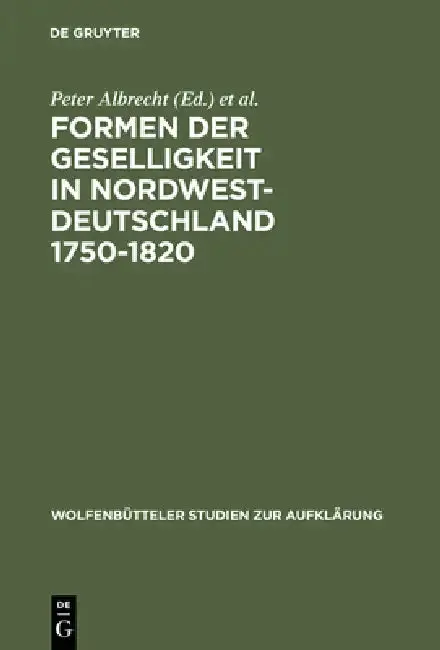 Cover of Formen der Geselligkeit in Nordwestdeutschland 1750-1820