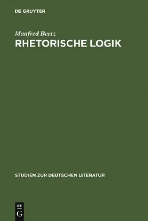 Cover of Rhetorische Logik