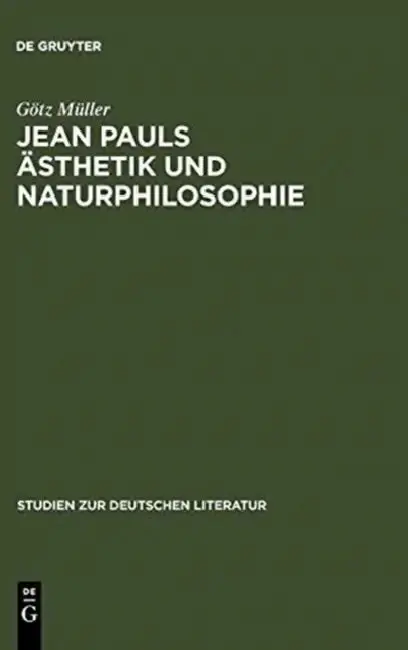 Cover of Jean Pauls Ästhetik und Naturphilosophie