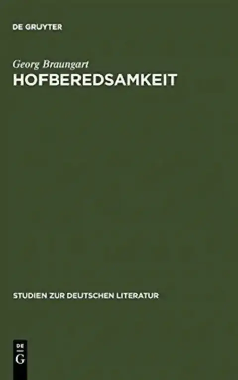 Cover of Hofberedsamkeit