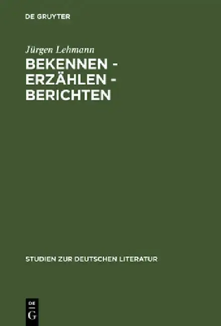 Cover of Bekennen - Erzählen - Berichten