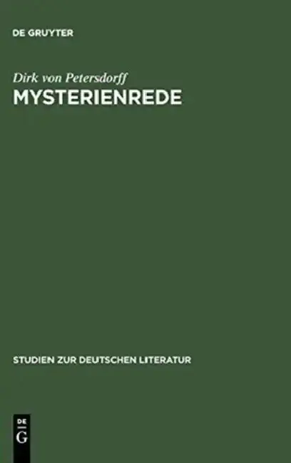 Cover of Mysterienrede