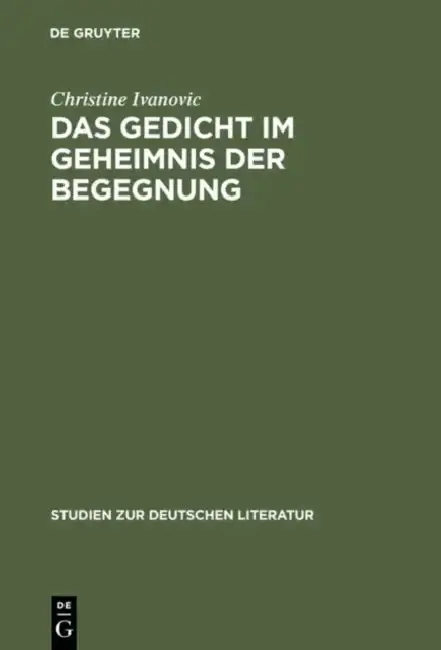 Cover of Das Gedicht im Geheimnis der Begegnung