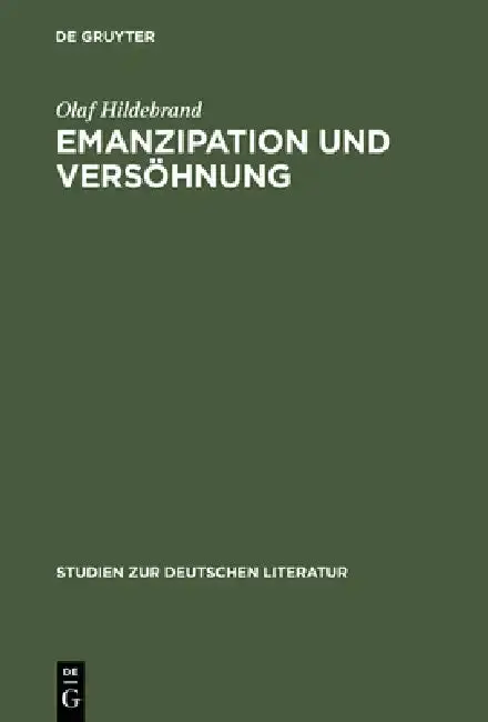 Cover of Emanzipation Und Versöhnung
