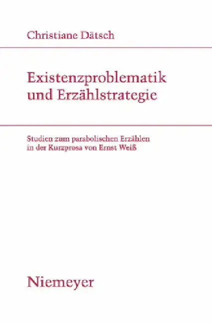 Cover of Existenzproblematik und Erzählstrategie