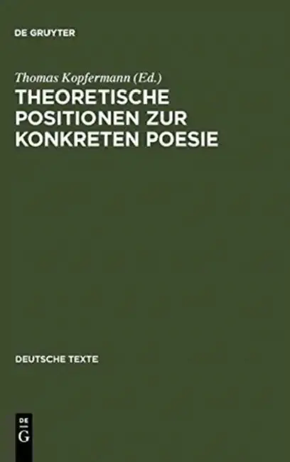 Cover of Theoretische Positionen Zur Konkreten Poesie