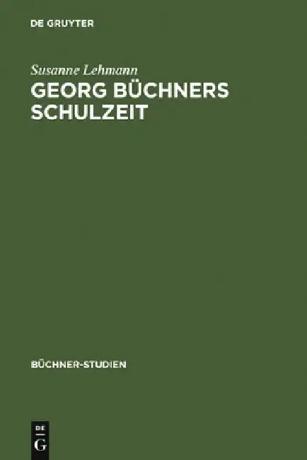 Cover of Georg Büchners Schulzeit