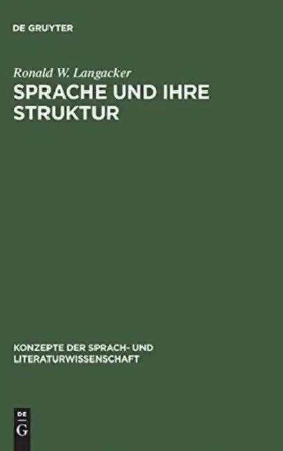 Cover of Sprache und ihre Struktur