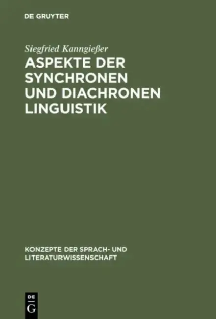 Cover of Aspekte der synchronen und diachronen Linguistik