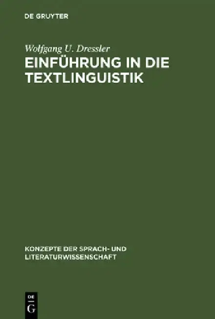 Cover of Einführung in die Textlinguistik