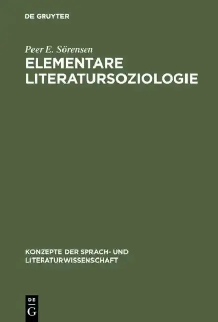 Cover of Elementare Literatursoziologie