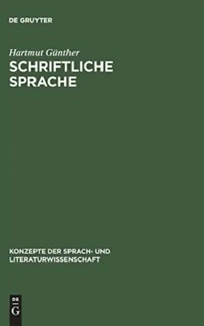 Cover of Schriftliche Sprache