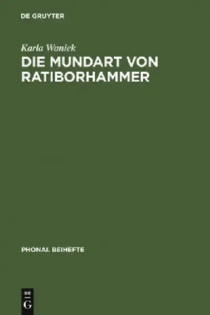 Cover of Die Mundart von Ratiborhammer