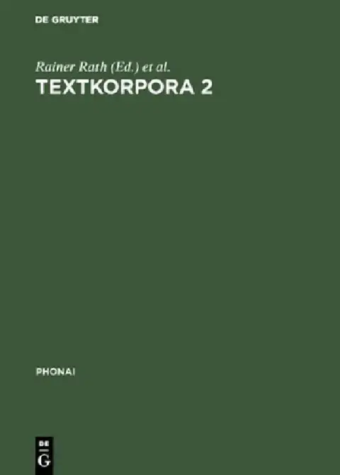 Cover of Textkorpora 2