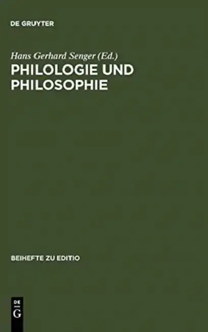 Cover of Philologie und Philosophie