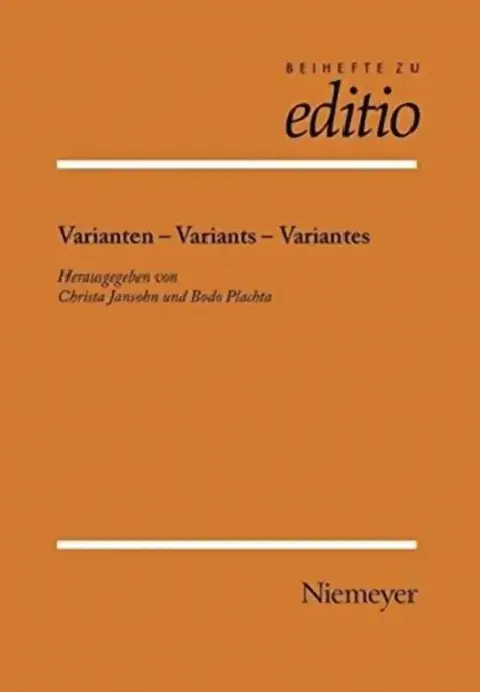 Cover of Varianten - Variants - Variantes