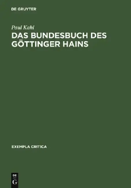Cover of Das Bundesbuch des Göttinger Hains