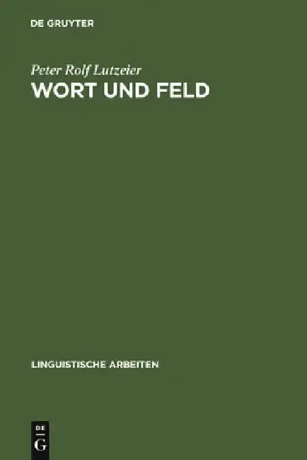 Cover of Wort und Feld